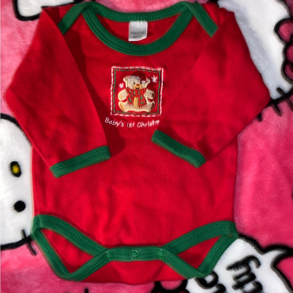Adorable baby first Christmas fit 🎄